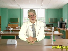 Daddy Richard Lennox does weird science experiments while farting