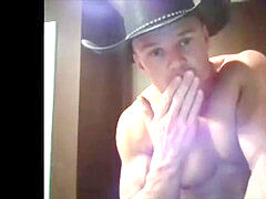 Southern guy flashing off his assets on cam Pt. 2
