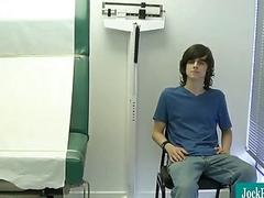 Young patient can't help masturbating after erotic physical