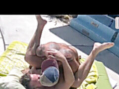 Gay muscle, big cock outdoor, gay blowjob