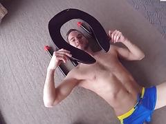 Humiliated slut gets pounded in POV gay porn vid