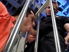 Hairy gay oral sex with cumshot