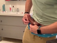 Jacking off in my briefs and edging while trying a cockring - unedited fun in denim!