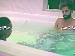 Mowgli Fucking Camilo Brown's Ass Bareback Filling His Mouth and Swapping the Cum in Hot Kiss