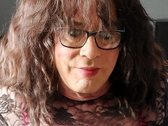 pink knickers and cum