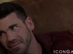 Straight Tobias visits Troy Accolas bedroom and fills his tight hole