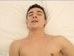 Jack Ganley is moaning while stroking hard