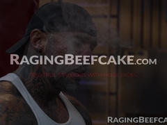 Draped DILF Male Jason demolishes the rectum of grizzly Bruce Jones