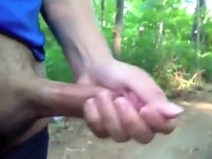 After a trail run in the woods playing in my adidas