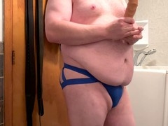 Bathrooms, fat gay, big dildos