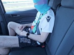 Wild public stroking with a scally Uber driver in the car