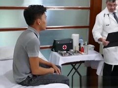 Horny doctor loves examining his cute Asian patients holes