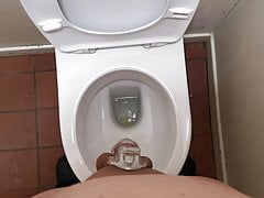 Park Toilet Pissing in Chastity
