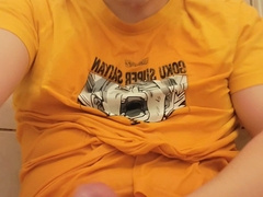 legitimate yr elderly dude pees in own jaws and spunk + wail