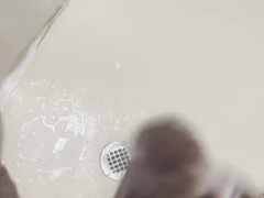 BIG BLACK COCK Tugging In The Douche
