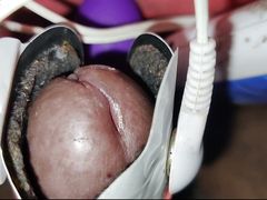 Huge cumshot with estim. Estim leads to a huge cumshot. Estims are so hot