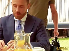 MENATPLAY Suited Men Logan Moore And Massimo Piano Anal Bang