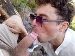 I encountered a mountain man with a massive cock while climbing up the peak