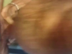 A springtime garage blowjob