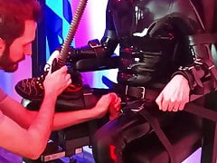Hard edging and cumming for SaM in the bondage chair