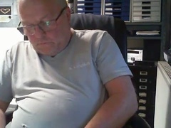 Huge cock webcam, fat guy big cock, gay office