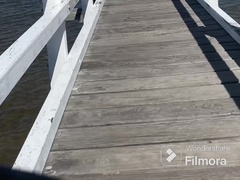 Bike railing and adventures in purple swimsuit