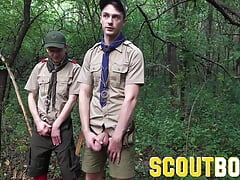 ScoutBoys - Scoutmaster barebacks tight smooth virgin twink Cole Blue