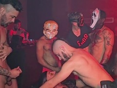 Gang-bang, ass fucking, creampie