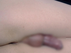 No-mitt jism seep sperm dribbling