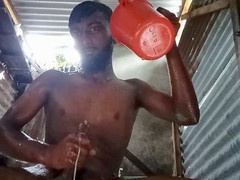 Intense gay shower scene