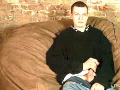 meaty hard-on Johnny Ozark tugging Off