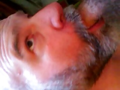 Daddy bear sucking cock