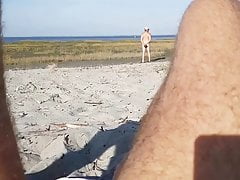 Self Piss on the beach