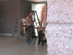 Muscle homo assjob and jizz flow