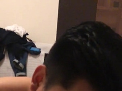 japanese bottom deepthroats huge italian meatpipe and then rails it