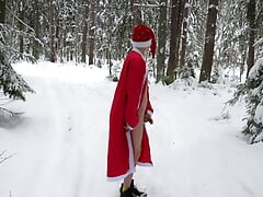 Christmas Twinks Outdoor and POV Blowjobs
