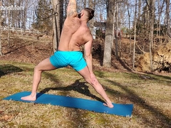 Outdoor Yoga Shirtless