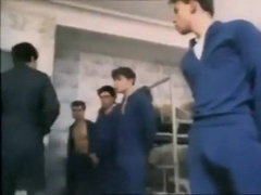 Rough group sex scene horny boarding school boys