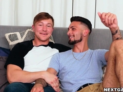 Liam and Maksim eagerly pound each others juicy holes