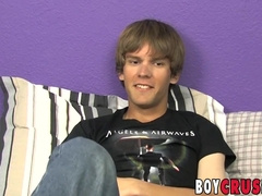 Twinky taking his Time before Tugging off at Fuck-A-Thon Conversation