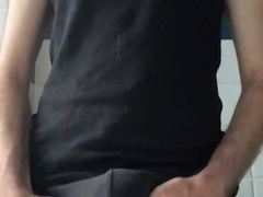 Immense cum-shot before heading to work