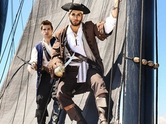 Pirates of the Caribbean porn spoofy with Johnny Rapid and Diego Sans