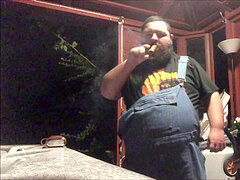 Gay cigar, belly, gigantic