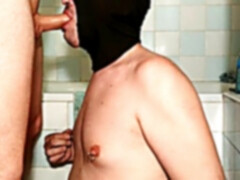 Ultra hard gagging mouth tear up a pee drinker slave