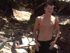 Oiled up with a straight man's cock - Anal with a twist!