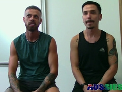 Tatted Aussie Elijah And Mateo Likes Assfucking Drill