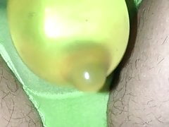 Pissing in a condom
