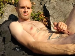 Outdoor Big Cock Loud Moaning Screaming Overwhelming Orgasm With Shooting Cum