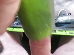 My cock in a vegetable part 2