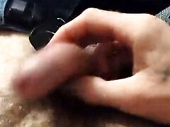 Masturbating my hard cock